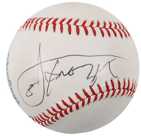 Joe Frazier Signed OAL Baseball (JSA)