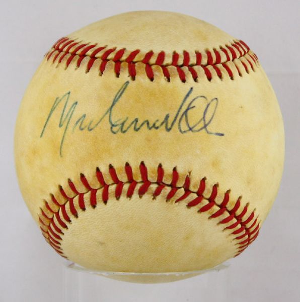 Muhammad Ali Vintage Signed OAL McPhail Baseball (JSA)