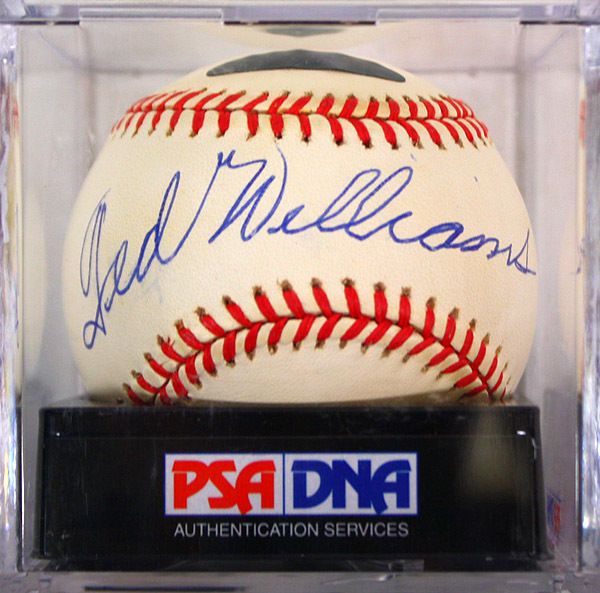 Ted Williams Signed OAL Baseball Graded NM-MINT 7.5 (UDA & PSA/DNA)