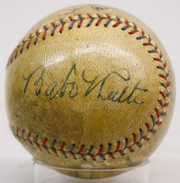 1920s New York Yankees Multi-Signed OAL Baseball w/ Ruth, Gehrig & Others (JSA)