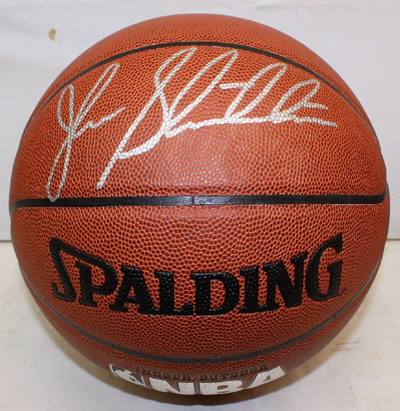 John Stockton Signed I/O Spalding Basketball (JSA)