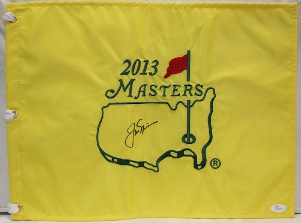 Jack Nicklaus Signed 2013 Masters Pin Flag (JSA)