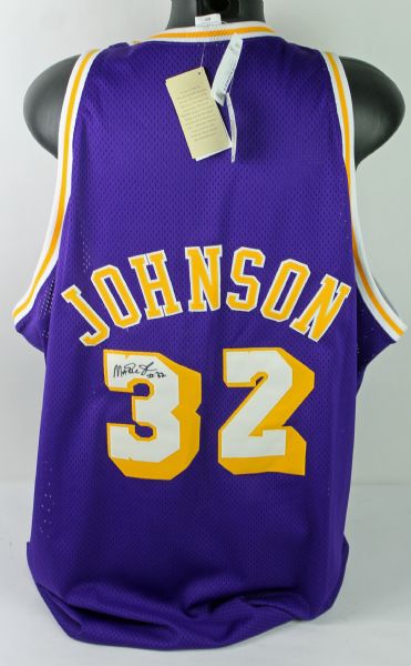 Magic Johnson Signed 1979 Hardwood Classics Lakers Jersey (PSA/DNA)