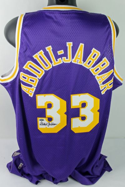 Kareem Abdul Jabbar Signed 1979 Hardwood Classics Lakers Jersey (Steiner)