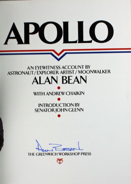 Alan Bean Signed "Apollo" Hardcover Book (PSA/DNA)
