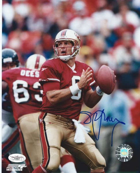 Steve Young Signed 8" x 10" Officially Licensed Photo (JSA)