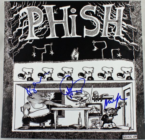 Rare Phish Group Signed 12" x 12" Album Flat w/ Anastasio, McConnell & Mike Gordon (PSA/DNA)