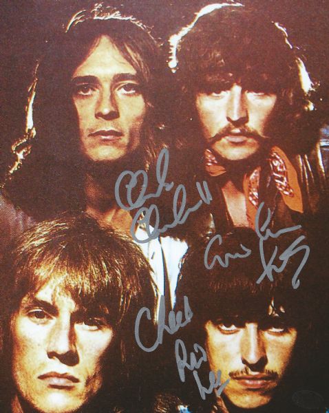 Ten Years After Group Signed 8" x 10" Color Photo w/ Leo Lyons, Ric Lee, and Chick Churchill (PSA/DNA)