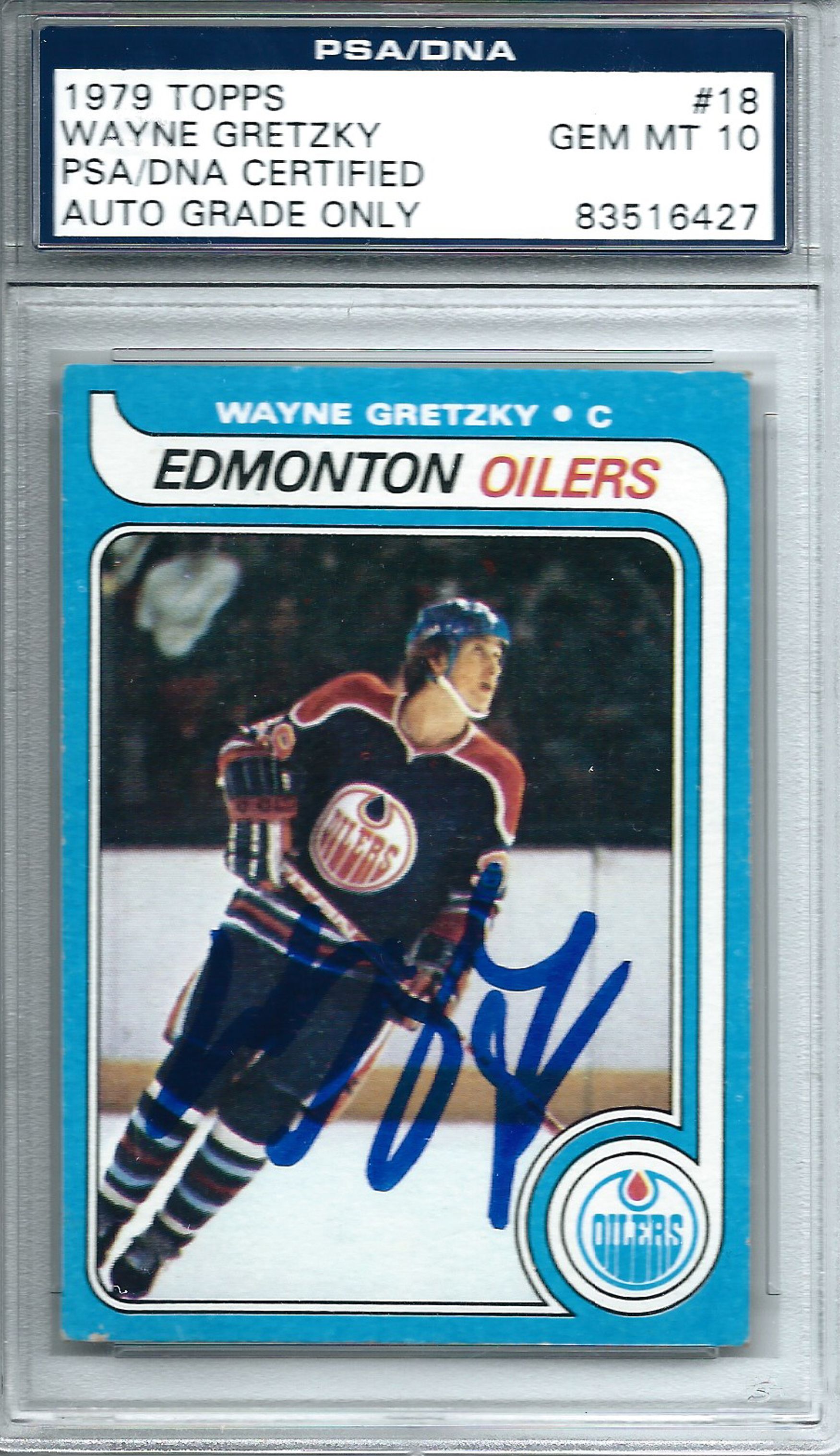 1981-82 O-Pee-Chee Wayne Gretzky Autograph PSA/DNA Certified