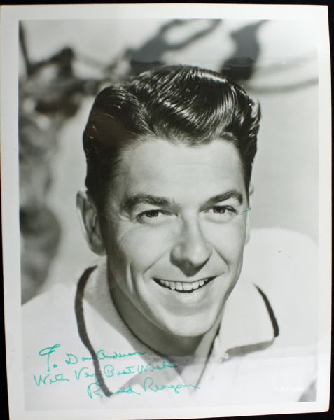 President Ronald Reagan Signed 8" x 10" Black & White Photo (JSA)