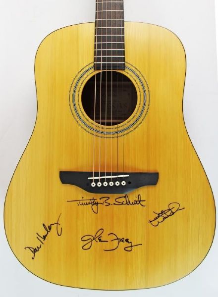 The Eagles Near-Mint Signed Takamine Acoustic Guitar w/ Walsh, Henley, Frey & Schmit (PSA/DNA)