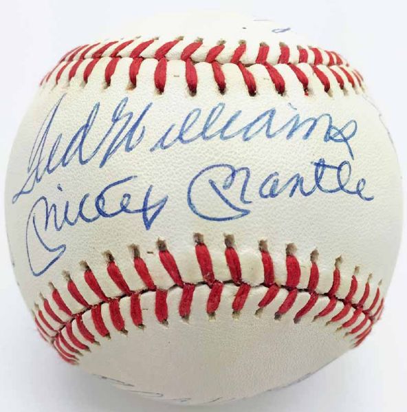 Original 11: 500 Home Run Kings Multi-Signed Near-Mint OAL Baseball w/ Desirable Mantle & Williams Sweet Spot! (PSA/JSA Guaranteed)