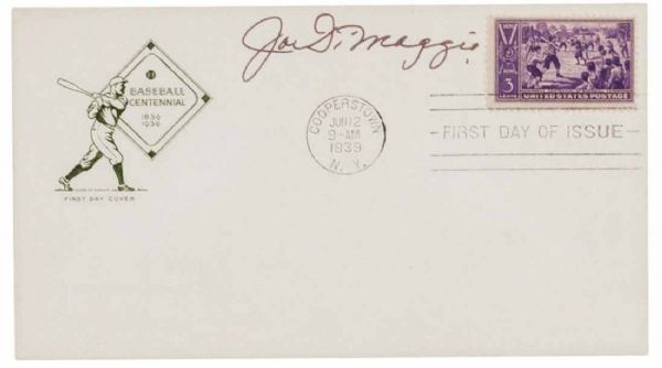 Joe DiMaggio Signed Vintage 1939 First Day Cover (PSA/JSA Guaranteed)