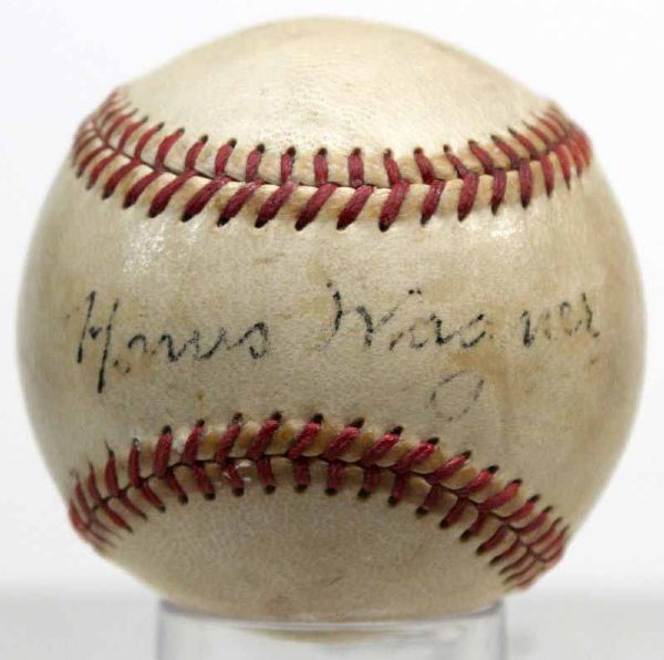 Honus Wagner Single Signed ONL Baseball (PSA/DNA)