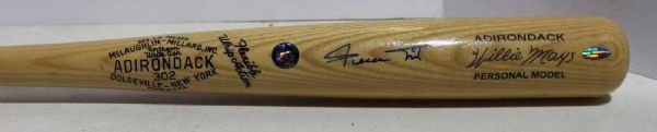 Willie Mays Signed Personal Model Baseball Bat (Steiner)