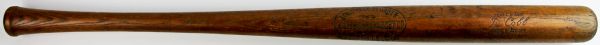 Ty Cobb game used H&B Louisville slugger Professional Model C28 bat (MEARS A7.5)