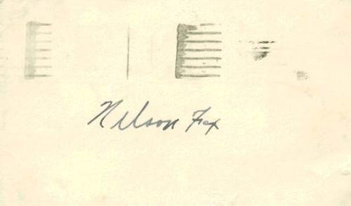 Nellie Fox Signed 3.25" x 5.25" Post Card (JSA)