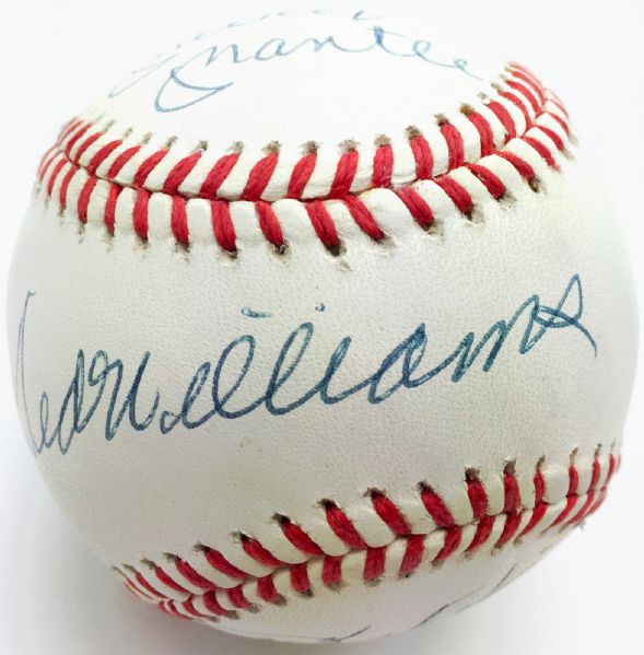 Triple Crown Winners Near-Mint Multi-Signed OAL Baseball w/ Williams, Mantle Ect. (UDA)