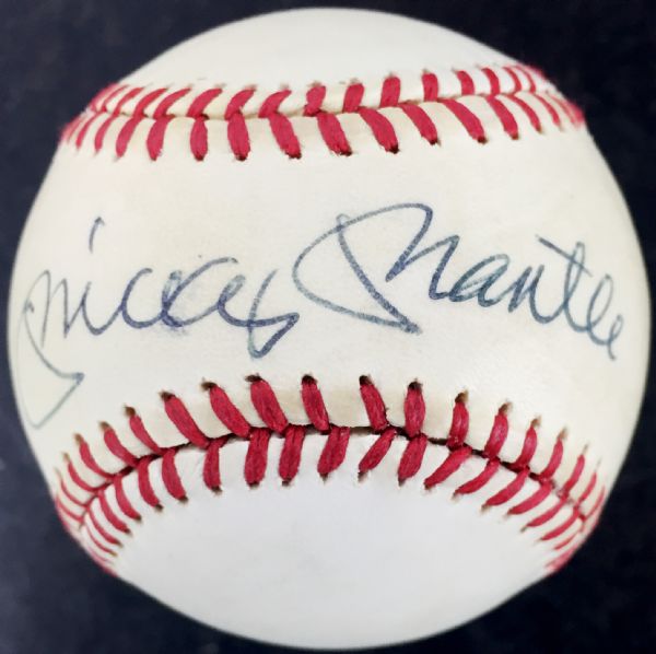 Mickey Mantle Superbly Signed OAL Baseball (PSA/JSA Guaranteed)