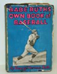 Babe Ruth Fountain Pen Signature Layed in "Babe Ruths Own Book of Baseball" Book (PSA/JSA Guaranteed)