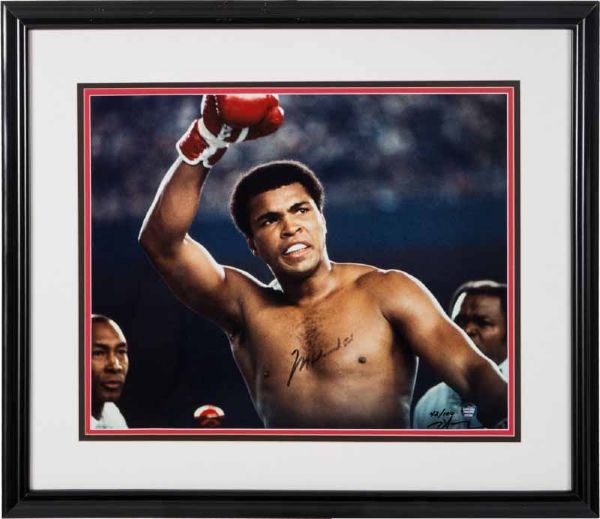 Muhammad Ali & Neil Leifer Rare Dual Signed Limited Edition (42/100) 16" x 20" Photo (PSA/JSA Guaranteed)