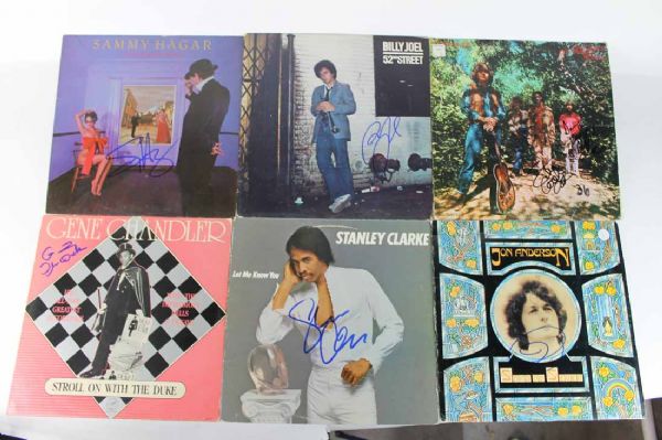 Lot of Twenty (20) Signed Albums w/ CCR, Billy Joel, Hagar & Others! (PSA/JSA Guaranteed)