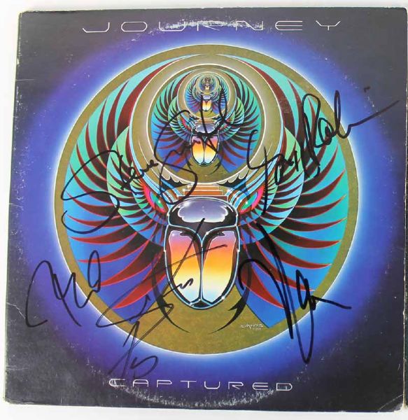 Journey Impressive Signed "Captured" Album w/ 5 Signatures (JSA)