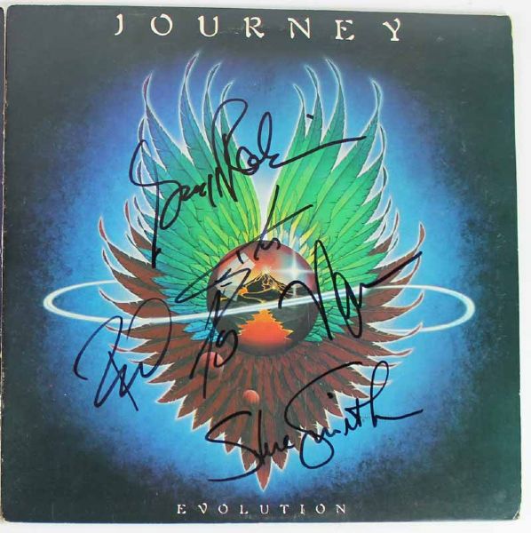 Journey Group Signed "Evolution" Album w/ 5 Signatures (JSA)