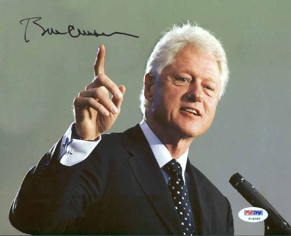 President Bill Clinton Signed 8" x 10" Color Photo (PSA/DNA)