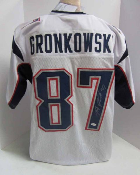 Rob Gronkowski Signed New England Patriots Jersey (JSA)