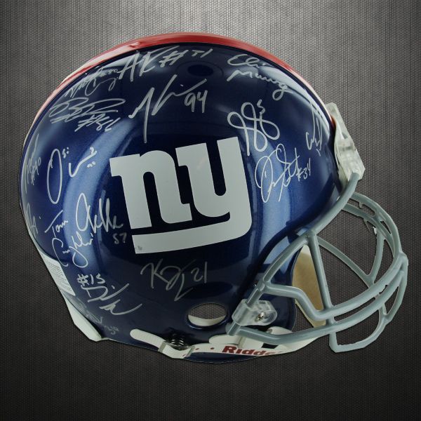 2011 Super Bowl Champion New York Giants Team-Signed PRO LINE Helmet (Steiner)