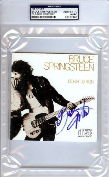 Bruce Springsteen Signed "Born to Run" CD (PSA/DNA Encapsulated)
