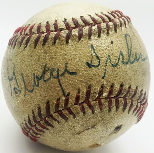 George Sisler Superbly Signed Game Used Baseball (PSA/JSA Guaranteed)