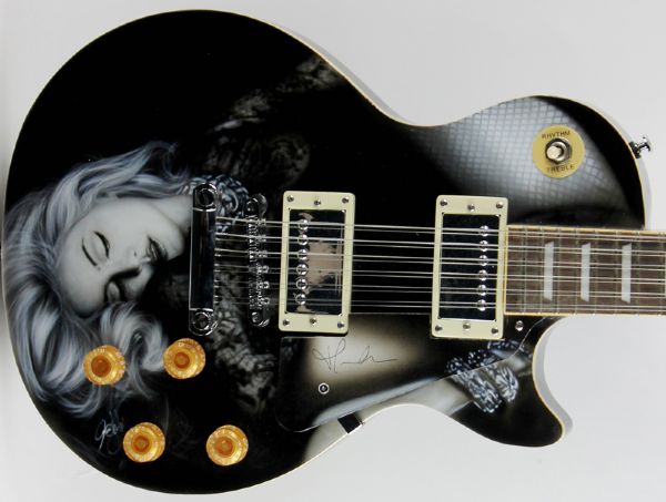 Madonna Rare Signed Twelve String Electric Guitar (PSA/DNA)