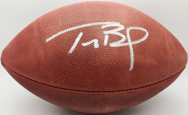 Tom Brady Signed Official Super Bowl XXXVI NFL Football, Bradys First Super Bowl! (Tri Star)