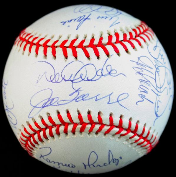 Stunning 1998 WS Champion New York Yankees Team Signed Baseball w/ Jeter Torre Sweet Spot! (JSA)