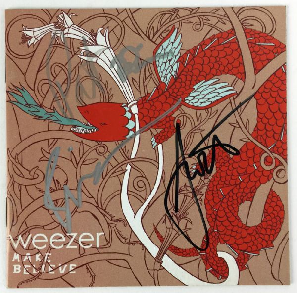 Weezer Group Signed "Make Believe" CD Booklet (PSA/JSA Guaranteed)