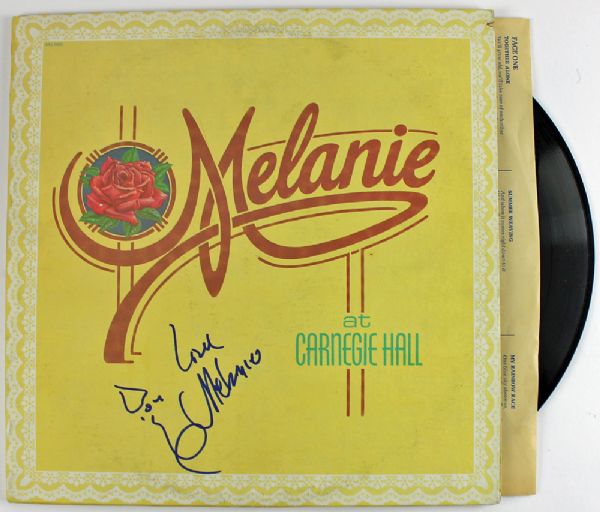 Melanie Signed "Melanie at Carnegie Hall" Record Album (PSA/JSA Guaranteed)