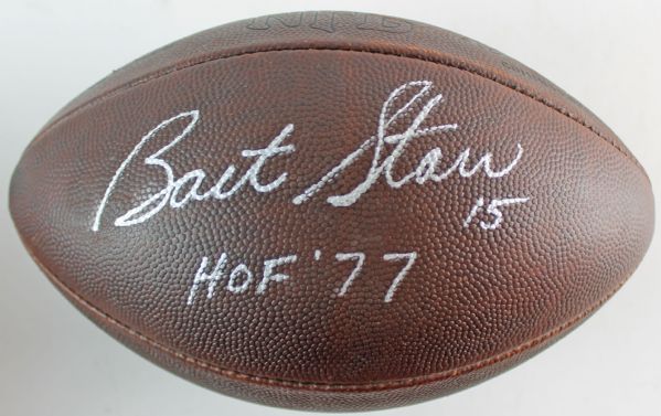 Bart Starr Superbly Signed Official NFL Pete Rozelle "The Duke" Football (PSA/JSA Guaranteed)