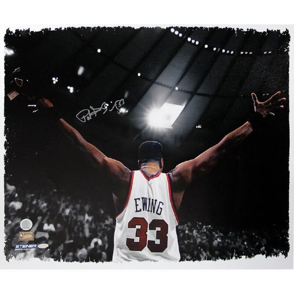 Patrick Ewing Signed 22" x 26" Canvas (Steiner Sports)