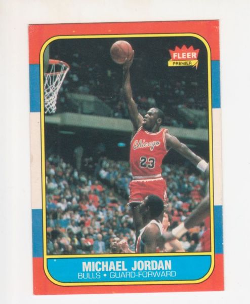 Michael Jordan 1986-87 Fleer Basketball Card PSA Graded 5