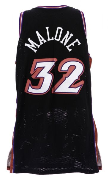 Karl Malone 2002-03 Game Used/Worn Utah Jazz Jersey From 35000 Point Surpassing Season! (Mears)