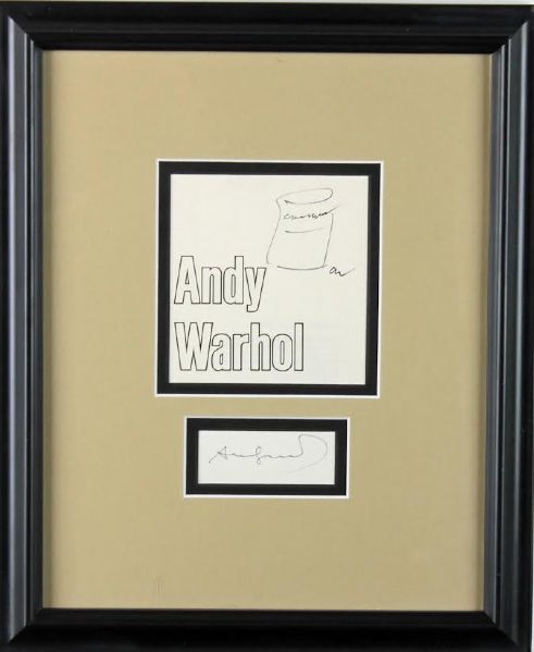Andy Warhol Signed & Hand Drawn Campbell Soup Can (PSA/JSA Guaranteed)