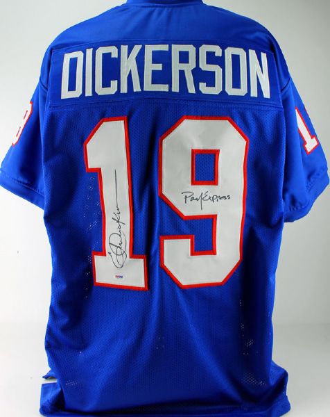 College Legends: Eric Dickerson "Pony Express" Signed SMU Jersey (PSA/DNA)