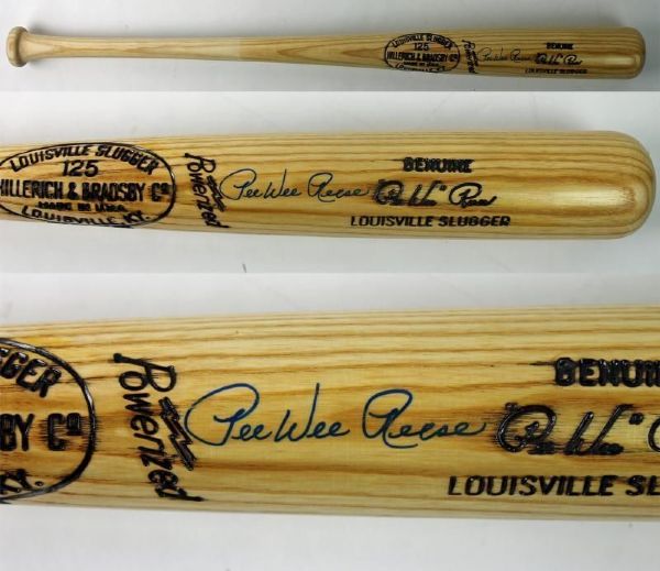 Pee Wee Reese Signed Louisville Slugger Personal Model Baseball Bat (PSA/DNA)