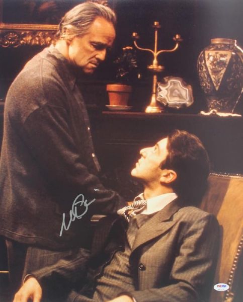 Al Pacino Signed 16" x 20" Color Photo from "The Godfather" w/ Marlon Brando (PSA/DNA ITP)