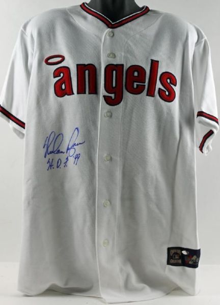 Nolan Ryan Signed Vintage Style California Angels Jersey (PSA/DNA)