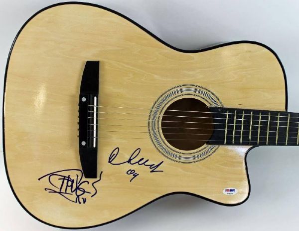 Cheech and Chong Signed Acoustic Guitar (PSA/DNA)