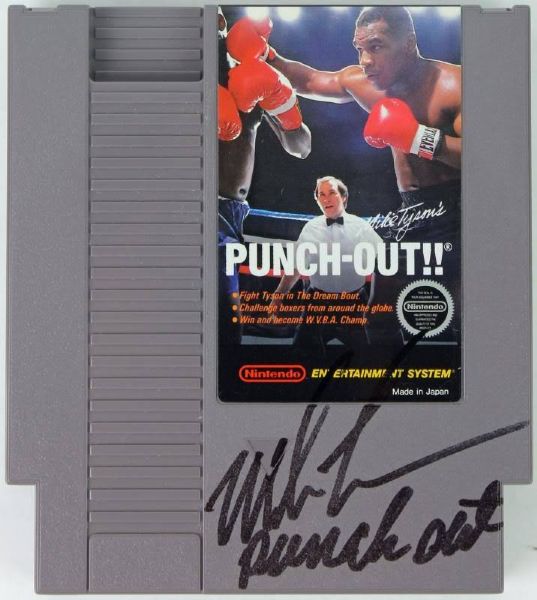 Mike Tyson Hand Signed "Mike Tysons Punch Out!" Video Game Cartridge (PSA/DNA)