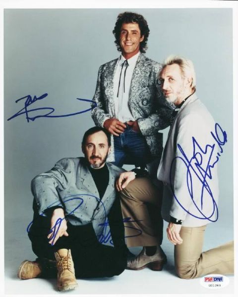The Who: Townshend, Daltrey & Entwistle Signed 8" x 10" Color Photo (PSA/DNA)
